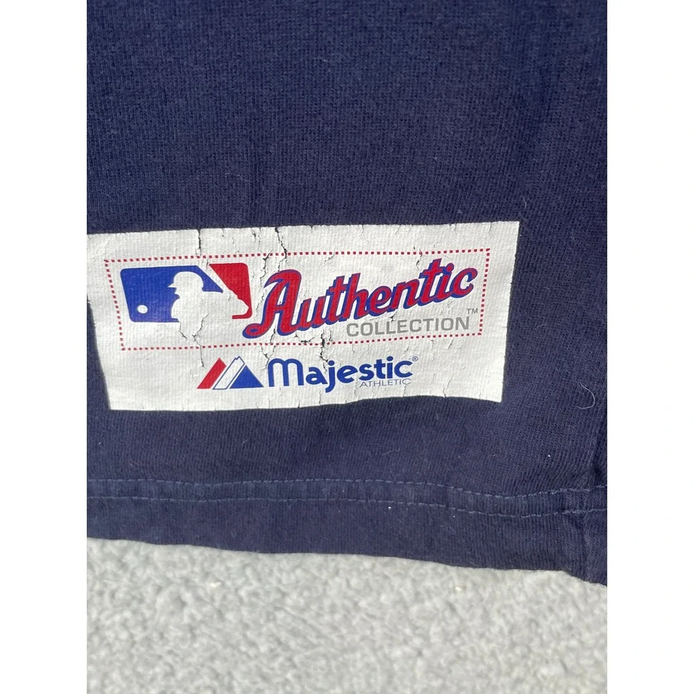 Property of Tigers Baseball Authentic Collection Majestic Athletic Mens 3XT Blue